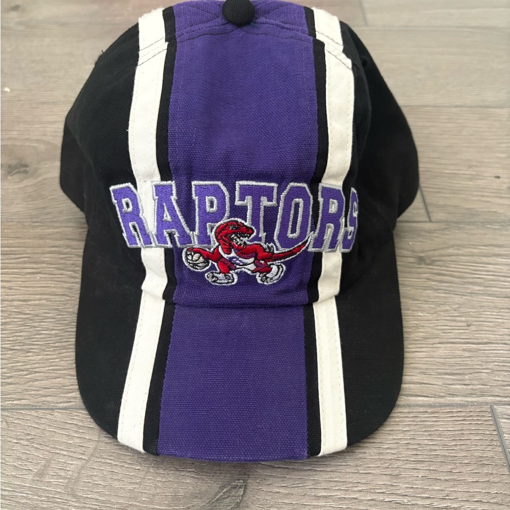 STARTER Black and Purple Raptors Hat